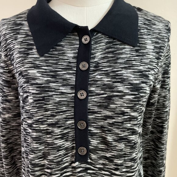 Missoni For Target Polo Dress Size M Black Space Dye Designer 70s Inspired NWT - Picture 3 of 13